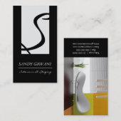 スタイリッシュなインテリア・デザイナーの名刺 名刺 (正面/裏面)