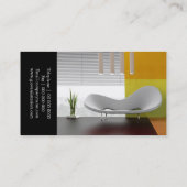 スタイリッシュなインテリア・デザイナーの名刺 名刺 (裏面)