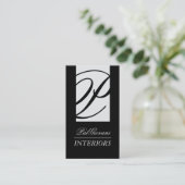 スタイリッシュなインテリア・デザイナーの名刺 名刺 (スタンド正面)