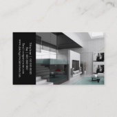 スタイリッシュなインテリア・デザイナーの名刺 名刺 (裏面)