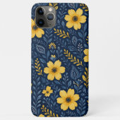 スタイリッシュなエスニック地中海風のフラワーアート柄 Case-Mate iPhoneケース (裏面)