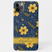 スタイリッシュなエスニック地中海風のフラワーパターン Case-Mate iPhoneケース (裏面)