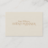 スタイリッシュなエレガントなエリートの日焼けのクリームカバー 名刺 (正面)