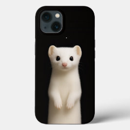 スタイリッシュなオコジョのブラック4ラグジュアリーiPhone 13 iPhone 13ケース