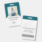 スタイリッシュなカスタム企業用社員写真IDバッジ バッジ (正面＆裏面)