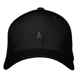 スタイリッシュなカスタム "A" モノグラムワードローブ 刺繍入りキャップ