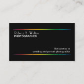 スタイリッシュなカメラマン 名刺 (裏面)