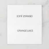 スタイリッシュなカリグラフィー・バッフェート・フードラベル・テーブル プレイスカード (外部開封)