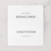 スタイリッシュなカリグラフィー・バッフェート・フードラベル・テーブル プレイスカード (外部開封)