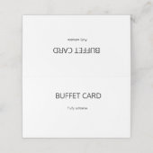 スタイリッシュなカリグラフィー・バッフェート・ラベルとテーブル プレイスカード (外部開封)