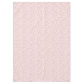 スタイリッシュなクラシックなローズピンクの大理石 テーブルクロス (正面)