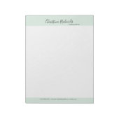 スタイリッシュなグリーンミニマリスト ノートパッド (回転)