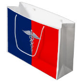 スタイリッシュなケリュケイオンの医学の記号リーグ ラージペーパーバッグ (正面アングル)