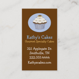 スタイリッシュなケーキのベーカリーのカスタムな名刺 ロイヤリティカード