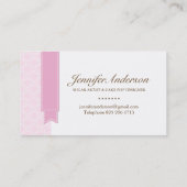 スタイリッシュなケーキの破裂音の名刺 名刺 (裏面)