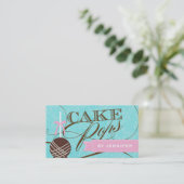 スタイリッシュなケーキの破裂音の名刺 名刺 (スタンド正面)