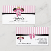 スタイリッシュなケーキはベーカリーをぽんと鳴らします 名刺 (正面/裏面)