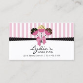 スタイリッシュなケーキはベーカリーをぽんと鳴らします 名刺 (正面)