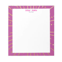 スタイリッシュなゴールドピンクのタイポグラフィーパーソナライズドネーム