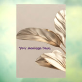 スタイリッシュなゴールドリーフ ウィンドウサイン (シート3)