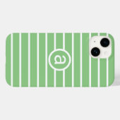 スタイリッシュなサージ ホワイトのモノクロ柄 名前入り Case-Mate iPhoneケース (裏面 (横))