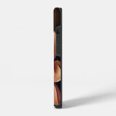 スタイリッシュなシックな蓮の花 iPhoneケース (左側面)