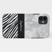 スタイリッシュなシマウマのプリントのカスタムな写真のiPhone 5の場合 Case-Mate iPhoneケース (裏面(横))