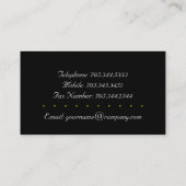 スタイリッシュなシマウマの名刺:: {横} 名刺 (裏面)