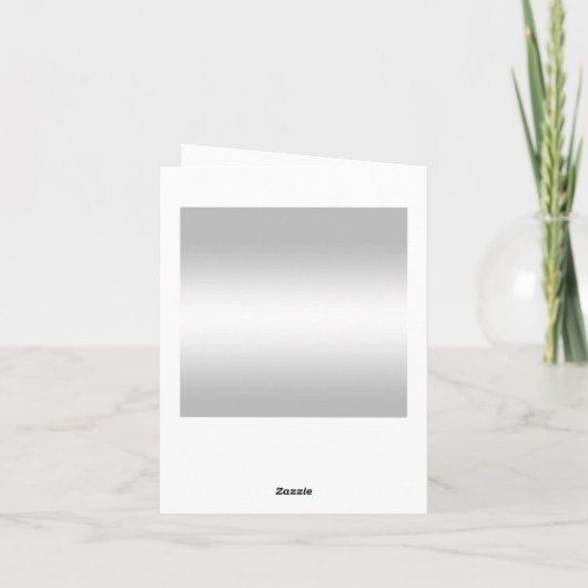 スタイリッシュなシルバー装飾 25周年結婚記念日 案内状 (裏面)