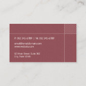 スタイリッシュなシンプル 名刺 (裏面)