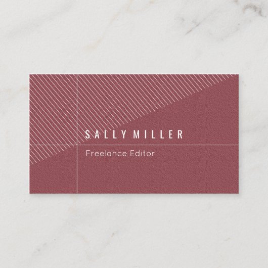 スタイリッシュなシンプル 名刺 (正面)