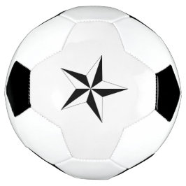 スタイリッシュなスターマークのサッカーボール ユニークなデザイン サッカーボール