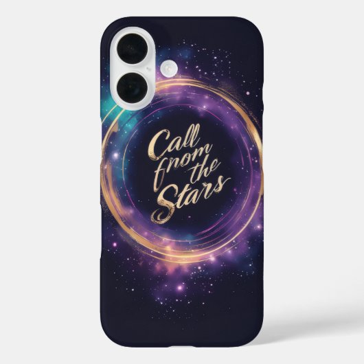 スタイリッシュなテキストデザインの銀河の吹き出し Case-Mate iPhoneケース (裏面)
