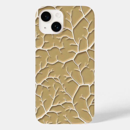 スタイリッシュなテクスチャードカーキブランチiPhoneケース Case-Mate iPhoneケース (裏面)