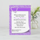 スタイリッシュなデキセドリン錠のブライダルシャワーの招待状 招待状 (スタンド正面)