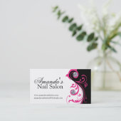 スタイリッシュなネイルサロンの名刺 名刺 (スタンド正面)