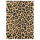 スタイリッシュなヒョウのプリントのクリップボード クリップボード (裏面)