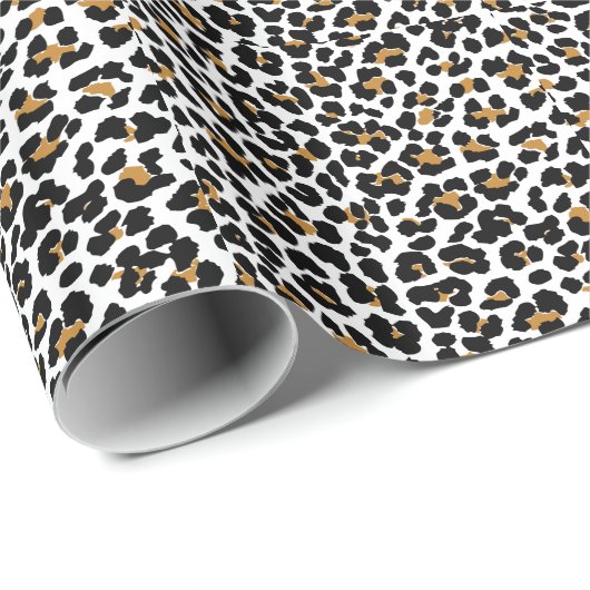 スタイリッシュなヒョウのプリントの包装紙 ラッピングペーパー (ロールコーナー)