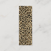 スタイリッシュなヒョウのプリントの細い名刺 スキニー名刺 (裏面)