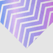 スタイリッシュなピンクの紫色の青くグラデーションなシェブロン 薄葉紙 (詳細)