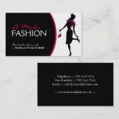 スタイリッシュなファッション・デザイナーの名刺 名刺 (正面/裏面)