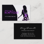 スタイリッシュなファッション・デザイナーの名刺 名刺 (正面/裏面)