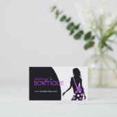 スタイリッシュなファッション・デザイナーの名刺 名刺 (スタンド正面)