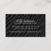 スタイリッシュなファッション・デザイナーの名刺 名刺 (裏面)