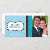 スタイリッシュなフォトカード:: 神にダマスク織L4 シーズンカード (正面/裏面)