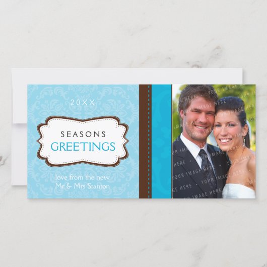 スタイリッシュなフォトカード:: 神にダマスク織L4 シーズンカード (正面)