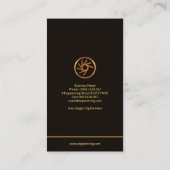 スタイリッシュなフレームの創造的な機械ギアエンジニア 名刺 (裏面)