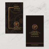 スタイリッシュなフレームの創造的な機械ギアエンジニア 名刺 (正面/裏面)