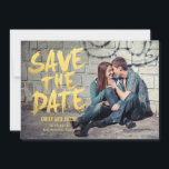 スタイリッシュなブラシ仕上げ写真保存Date Card セーブザデート<br><div class="desc">ベリモダンースタイリッシュ・ベリー・スウィート・デザインの日付カードを保存。その他の文房具デザインについては、デザインショールーム(WWW.BERRYBERRYSWEET.COM)をスタイリッシュ参照して下さい。背景色はオンラインで編集可能。</div>