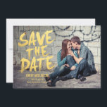 スタイリッシュなブラシ仕上げ写真保存Date Card セーブザデート<br><div class="desc">ベリモダンースタイリッシュ・ベリー・スウィート・デザインの日付カードを保存。その他の文房具デザインについては、デザインショールーム(WWW.BERRYBERRYSWEET.COM)をスタイリッシュ参照して下さい。背景色はオンラインで編集可能。</div>